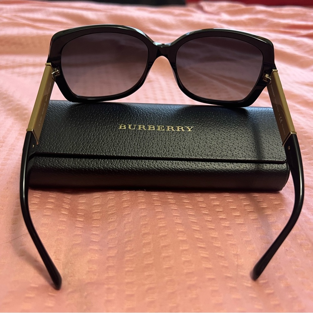 Burberry Black and Gold Sunglasses